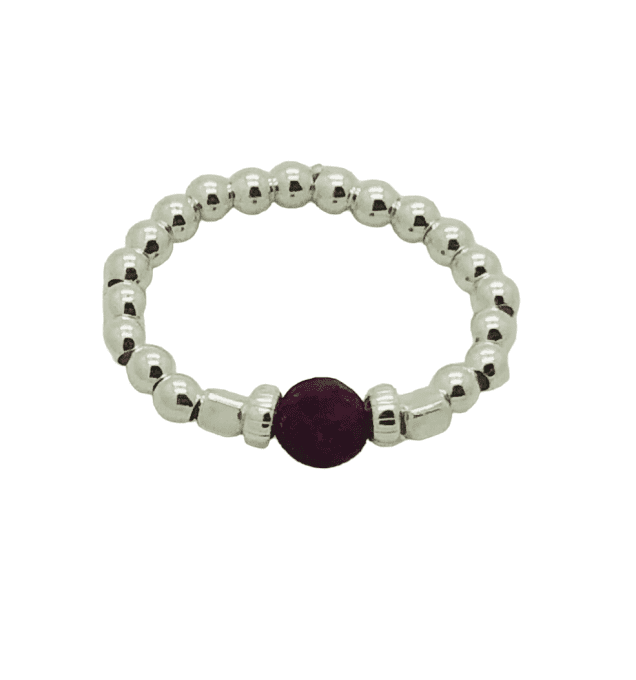 Bague Agathe spinelle noir